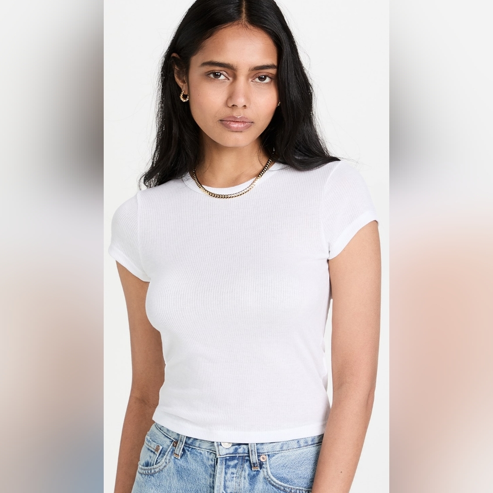 Agolde Ren Tee in White